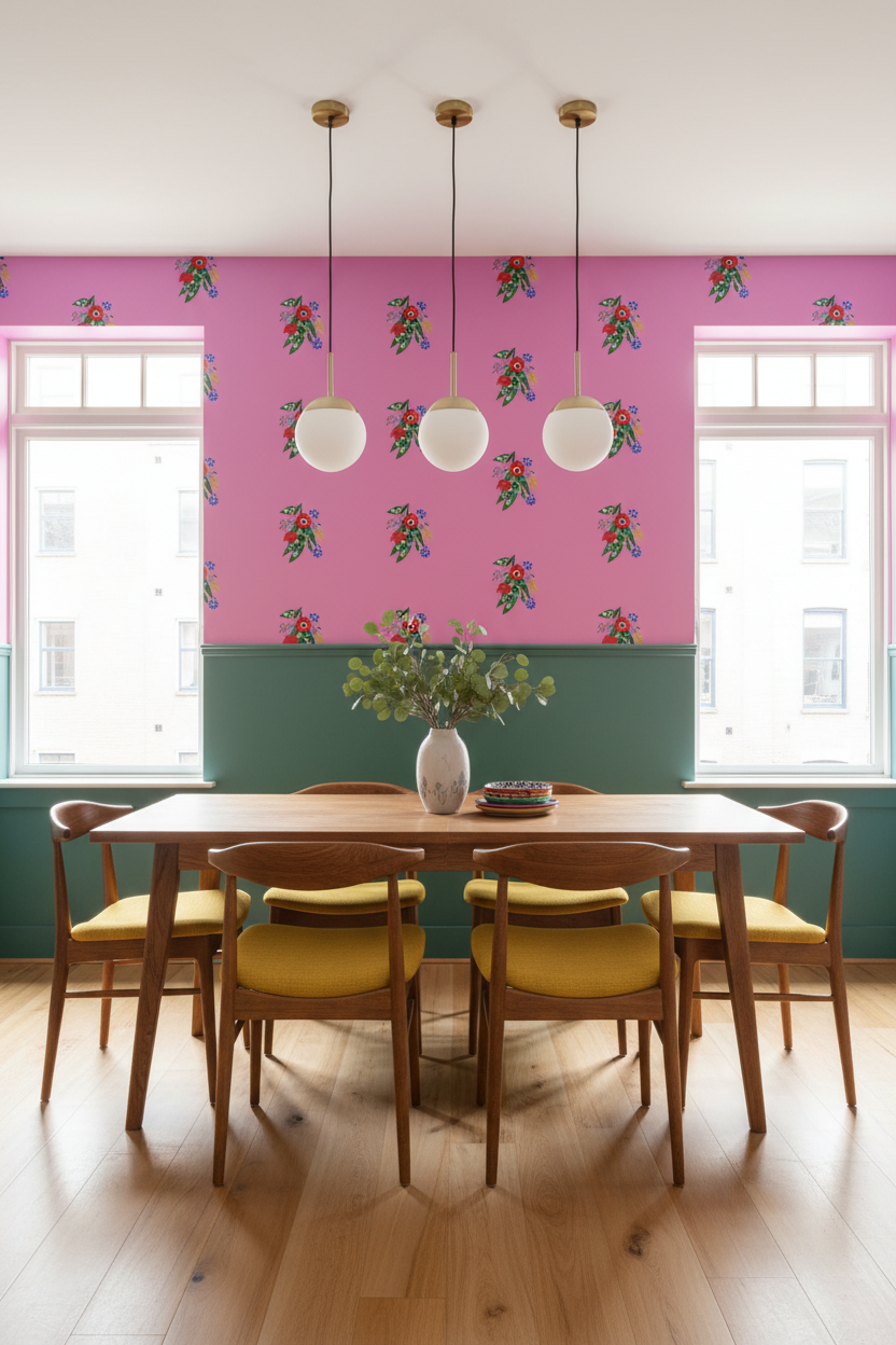 Posy Riot - Poppy Ardevora - Signature Wallpaper - Pink Pop