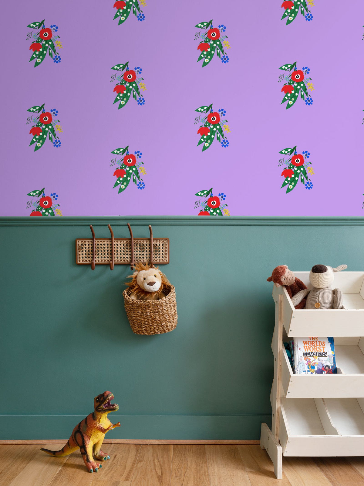Posy Riot - Poppy Ardevora - Signature Wallpaper - Lush Lilac