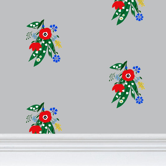 Posy Riot - Poppy Ardevora- Signature Wallpaper - Smoke