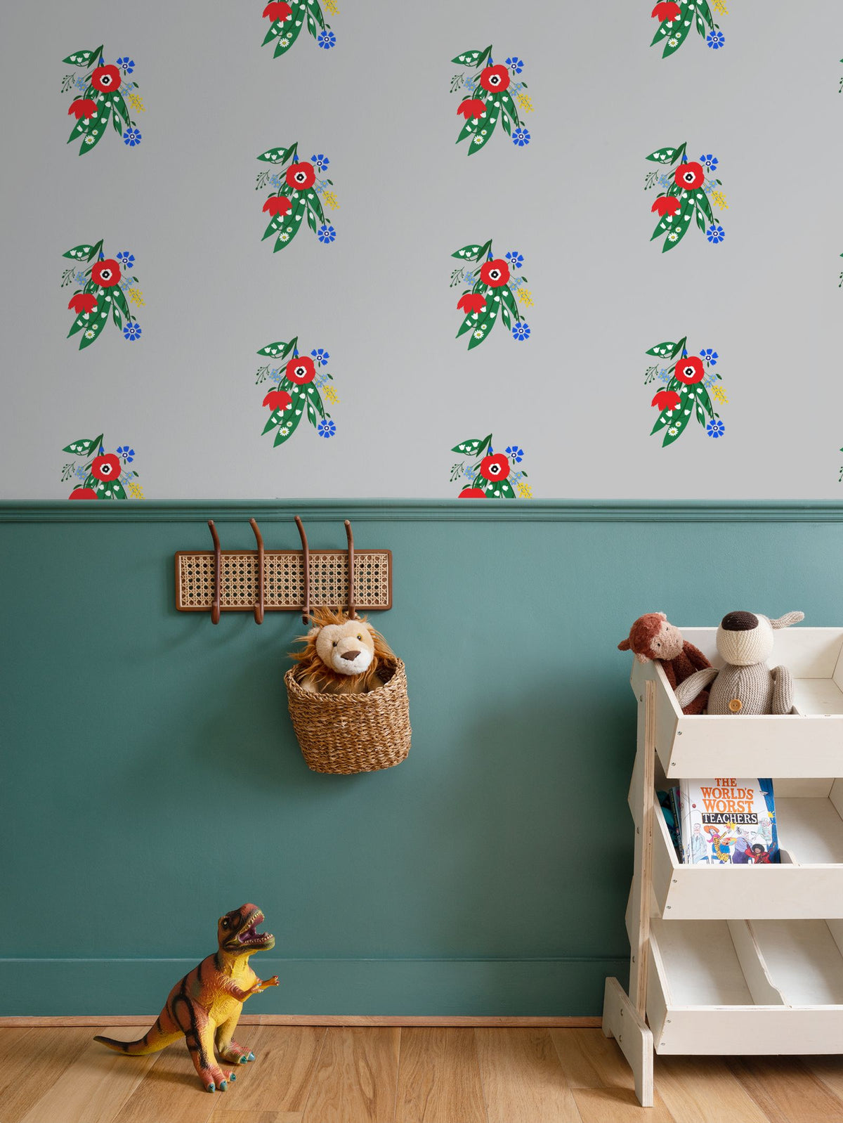 Posy Riot - Poppy Ardevora- Signature Wallpaper - Smoke