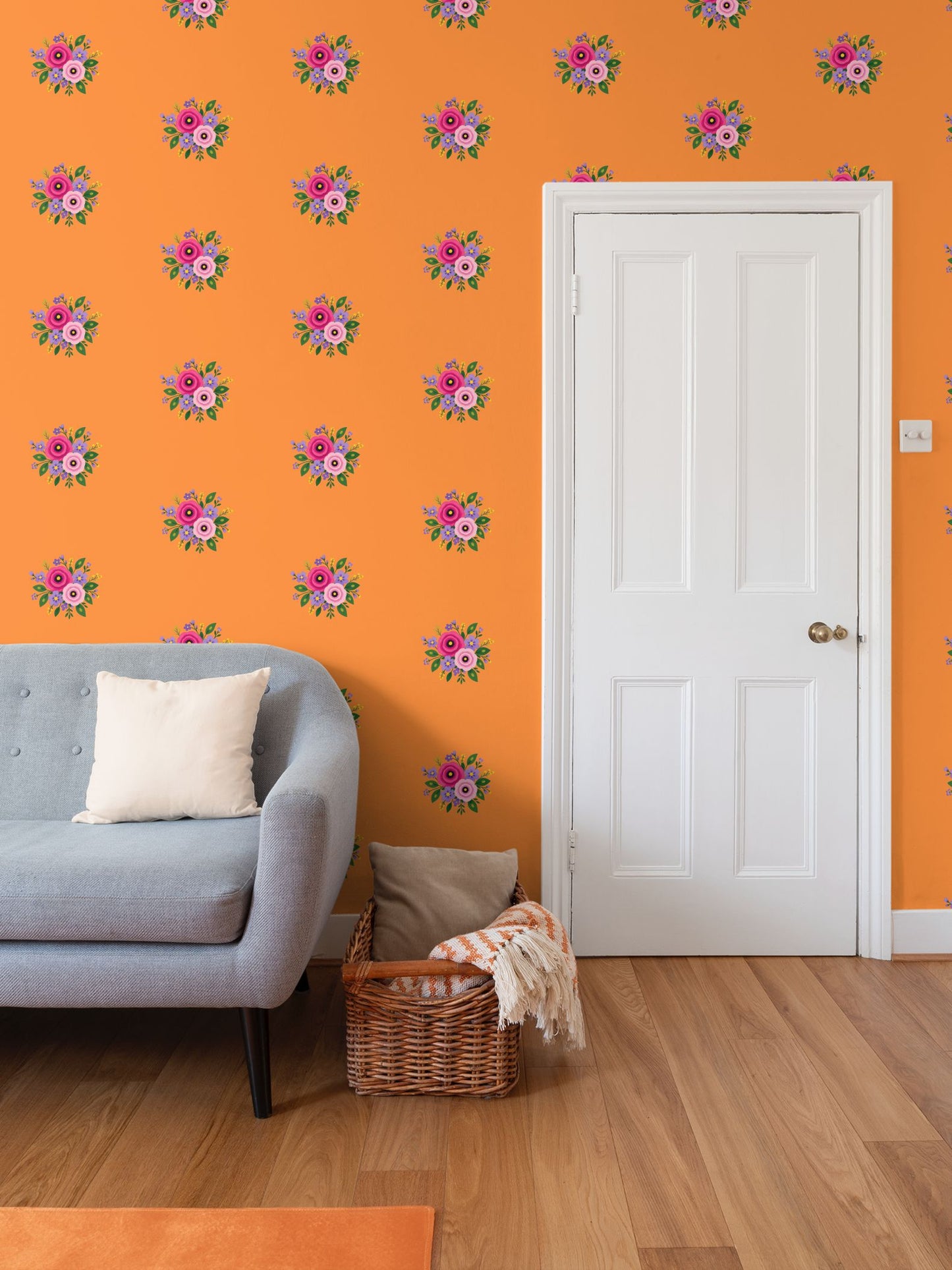 Posy Riot - Rose Eleanor - Signature Wallpaper - Marmalade