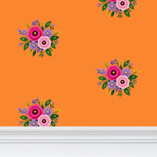 Posy Riot - Rose Eleanor - Signature Wallpaper - Marmalade