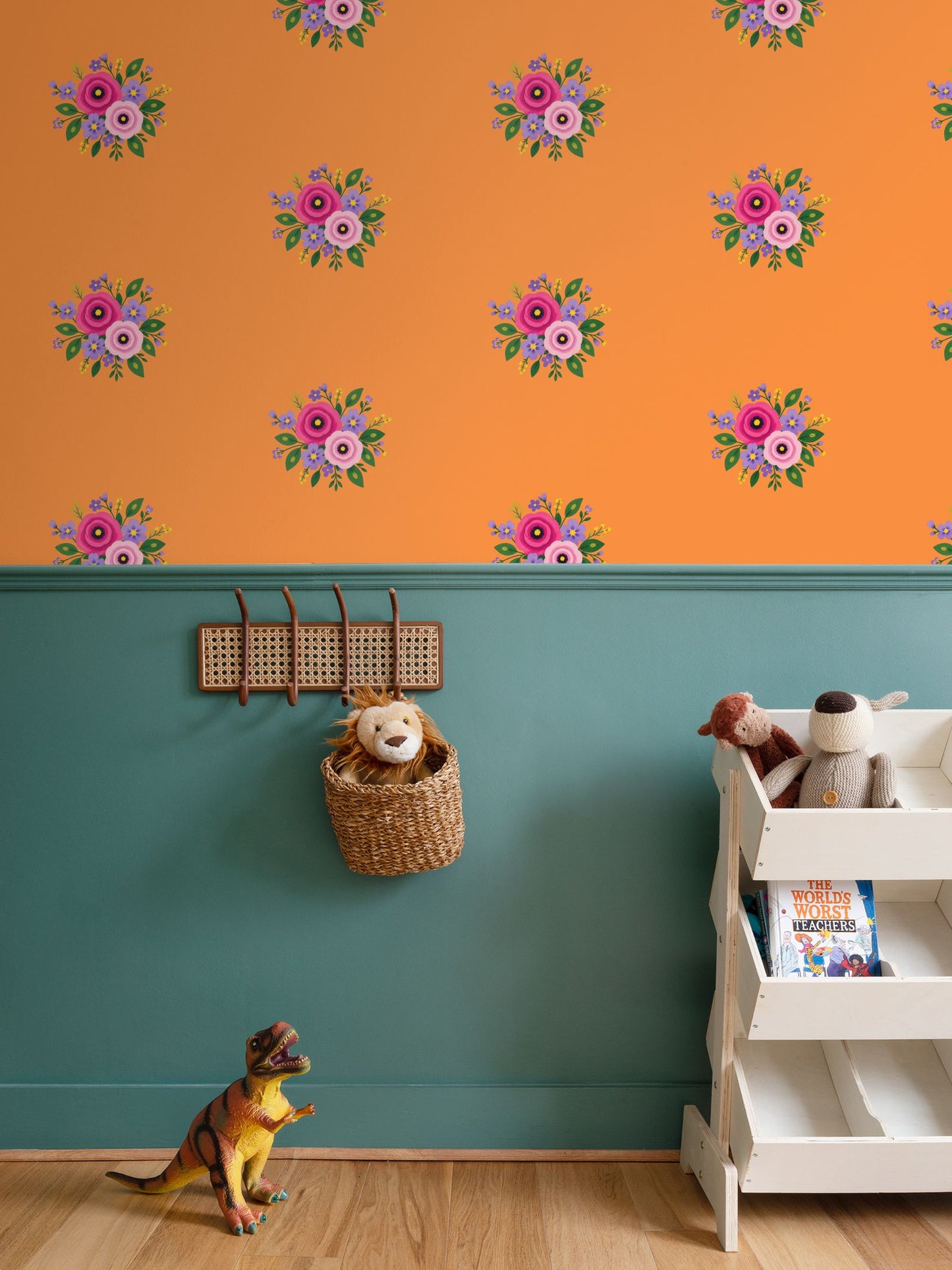 Posy Riot - Rose Eleanor - Signature Wallpaper - Marmalade