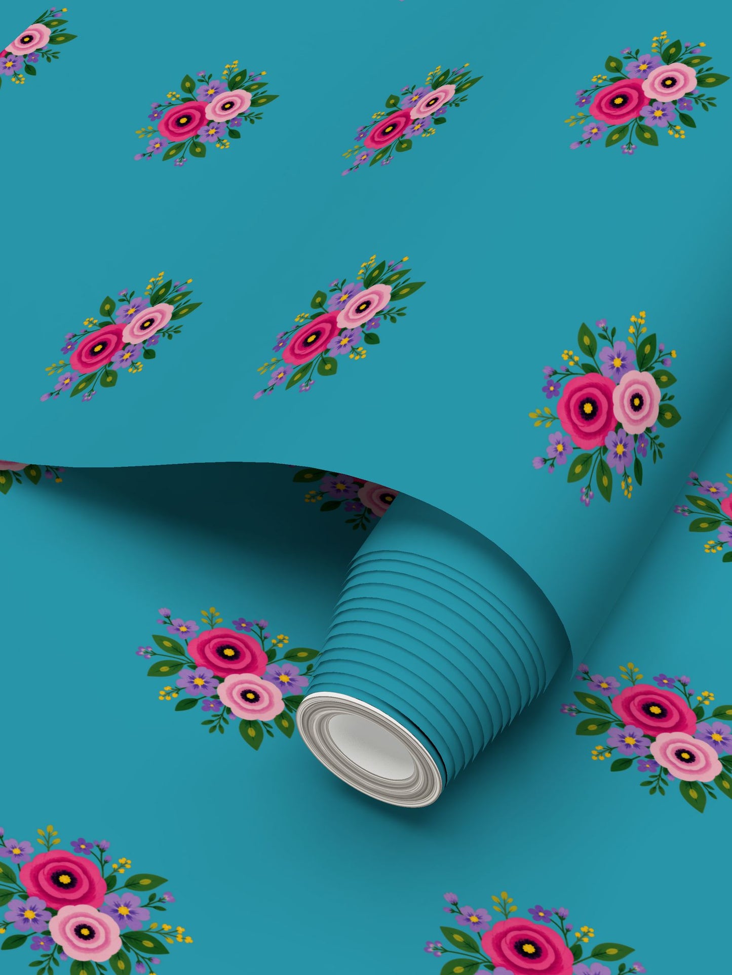 Posy Riot - Rose Eleanor - Signature Wallpaper - Dusk