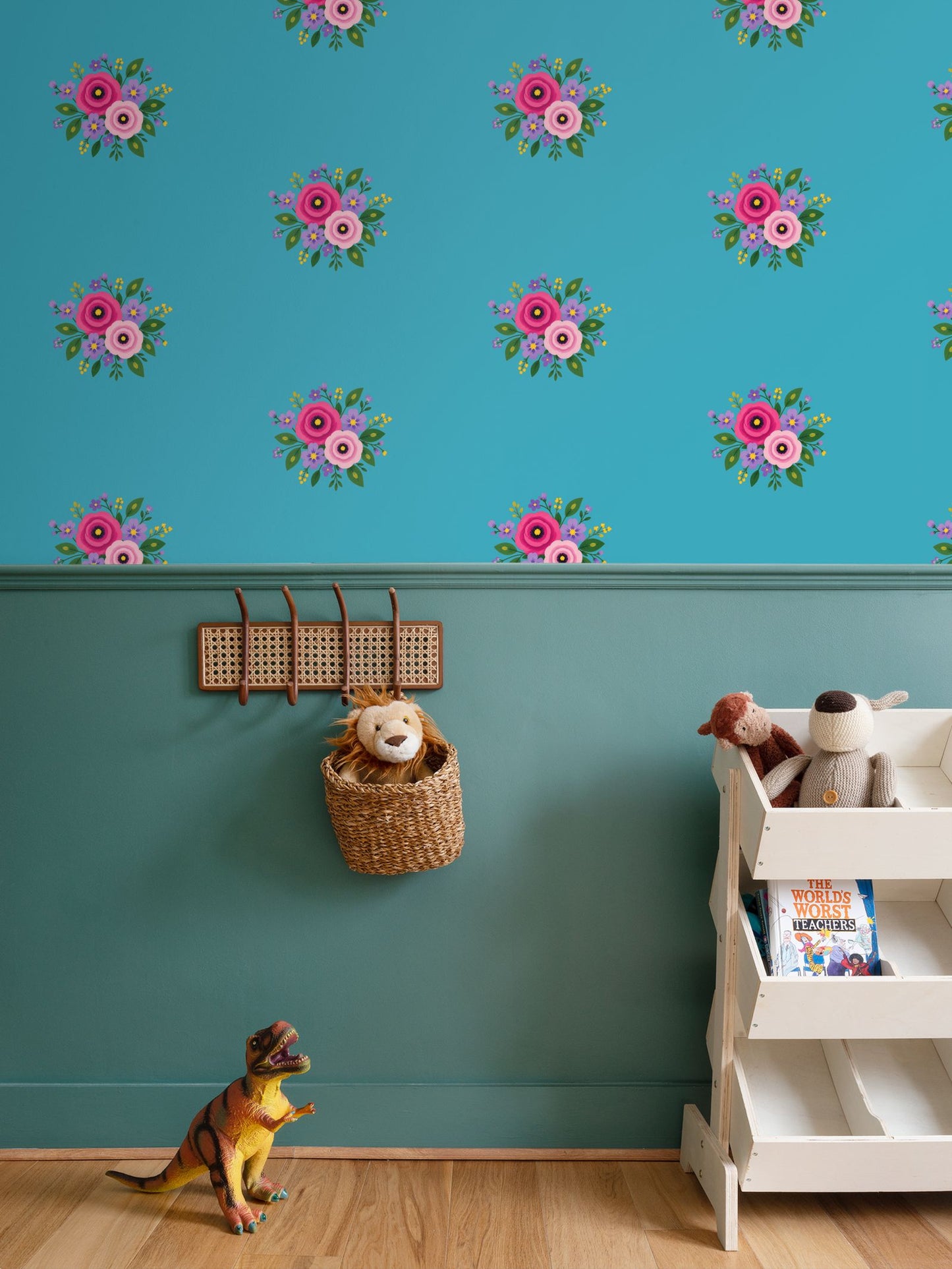Posy Riot - Rose Eleanor - Signature Wallpaper - Dusk