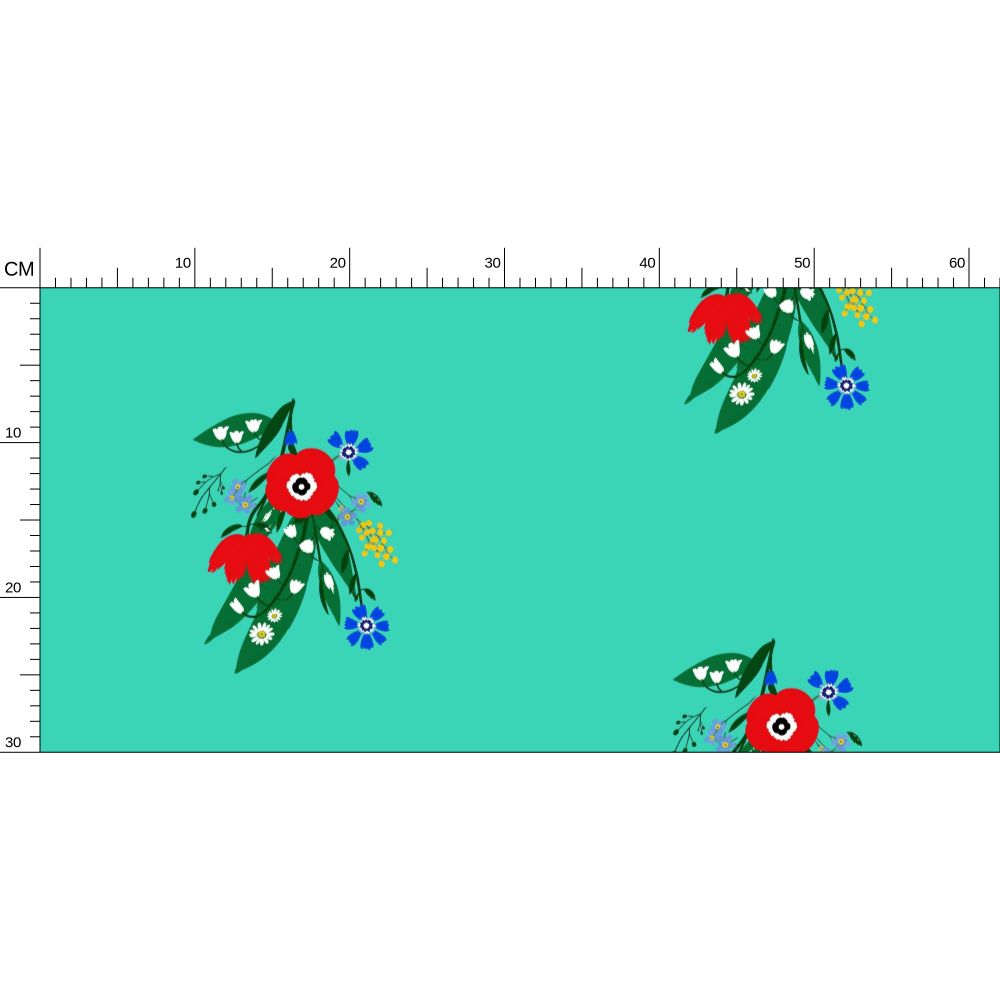 Posy Riot - Poppy Ardevora - Signature Wallpaper - Hero Green