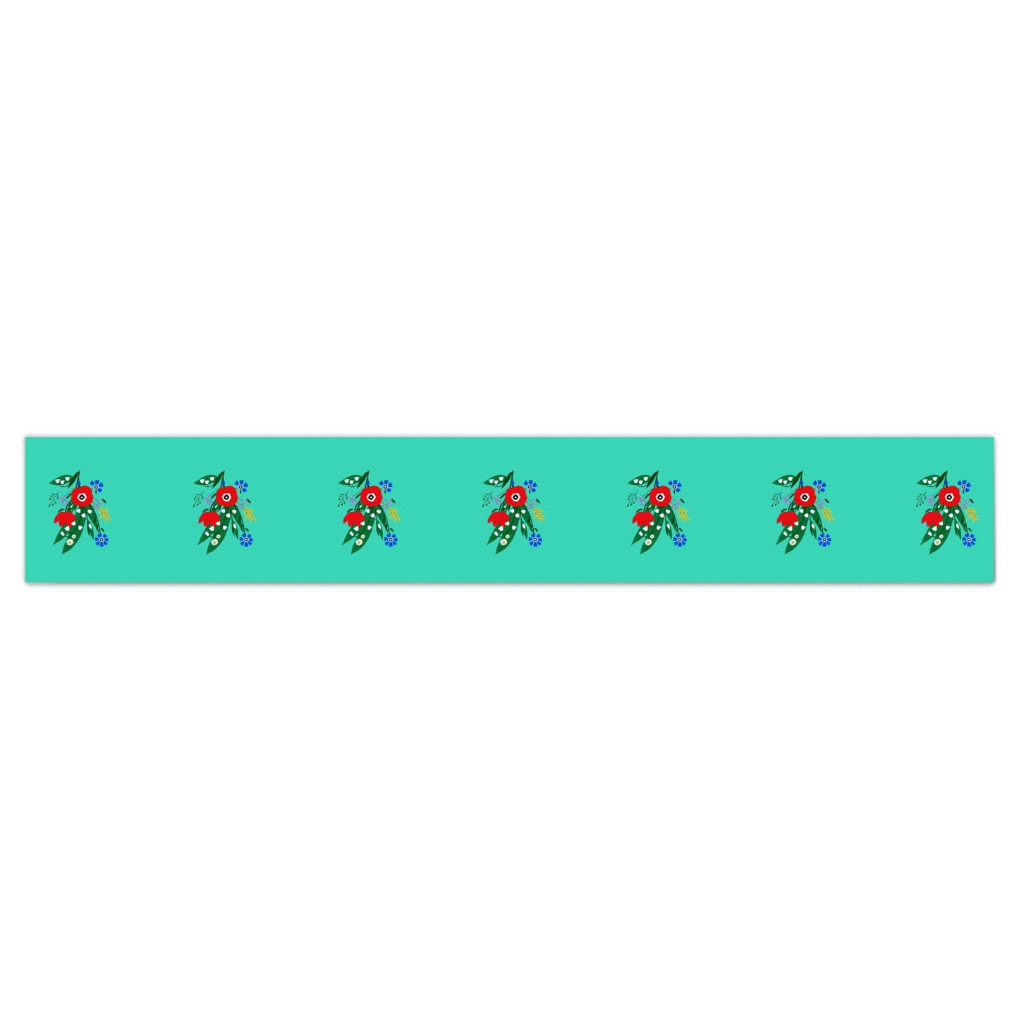Posy Riot - Poppy Ardevora - Wallpaper Border - Hero Green