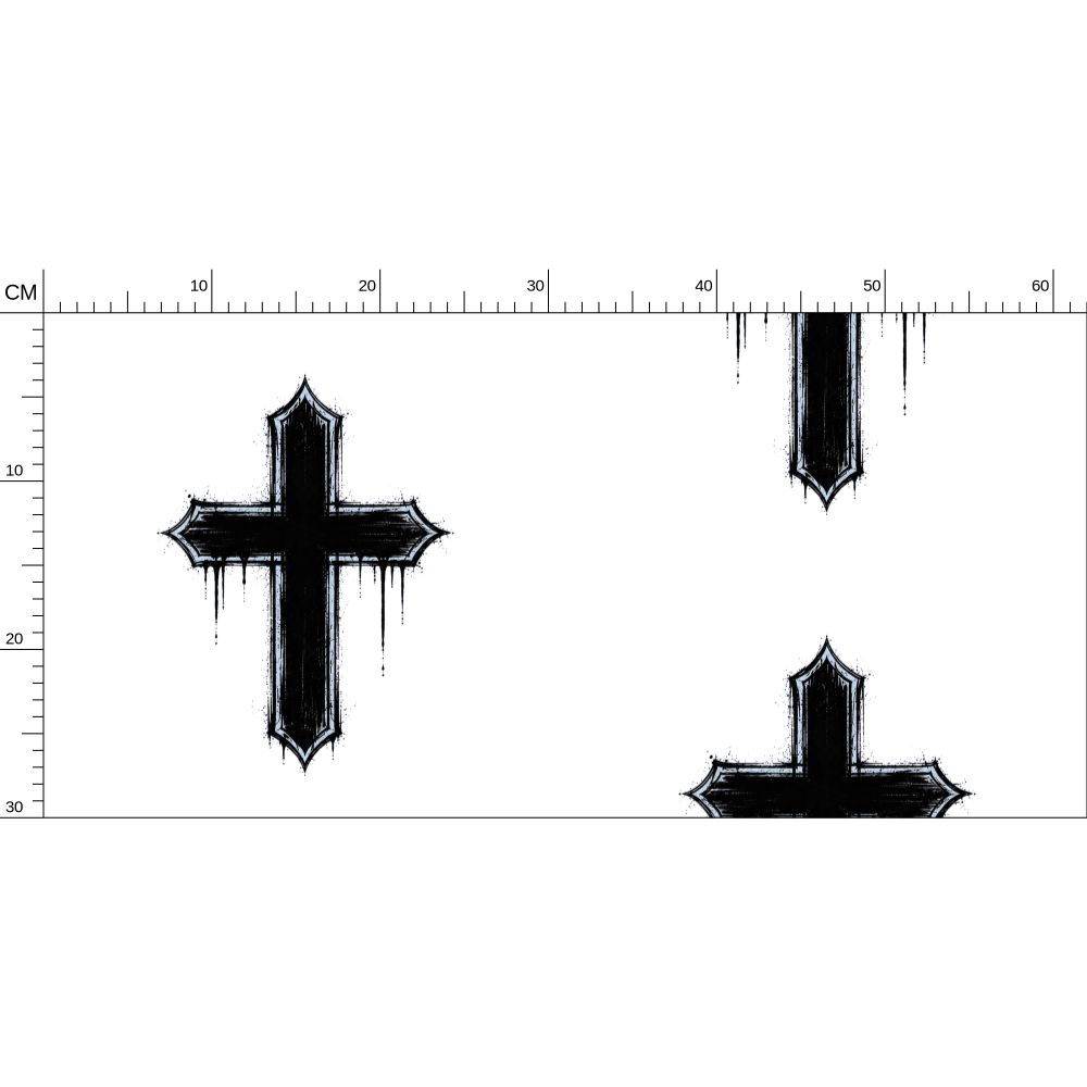Rebel Riot - Cross - Signature Wallpaper - White