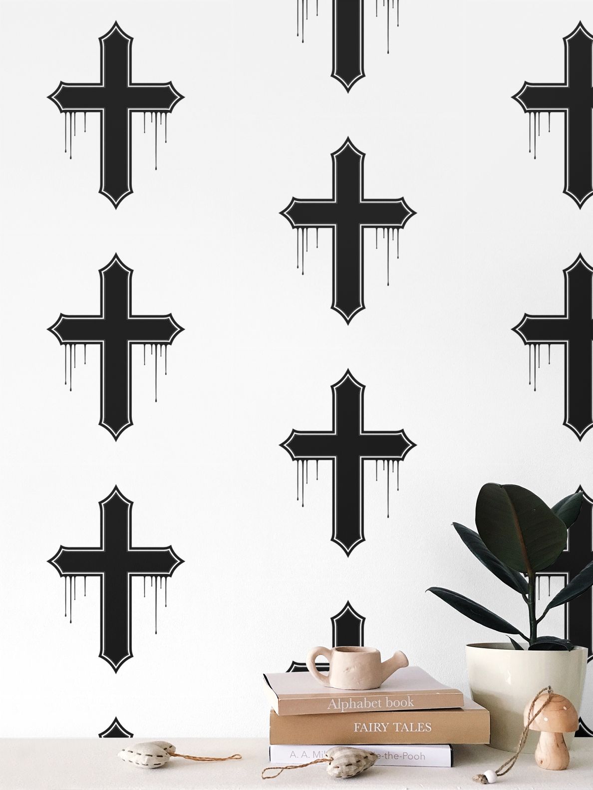 Rebel Riot - Gothica Cross - Signature Wallpaper - Ghost