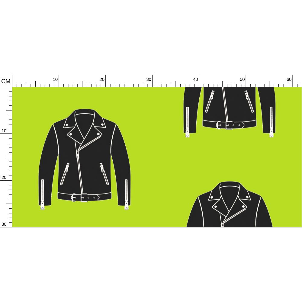 Rebel Riot - Leather Jacket - Wallpaper - Acid Green