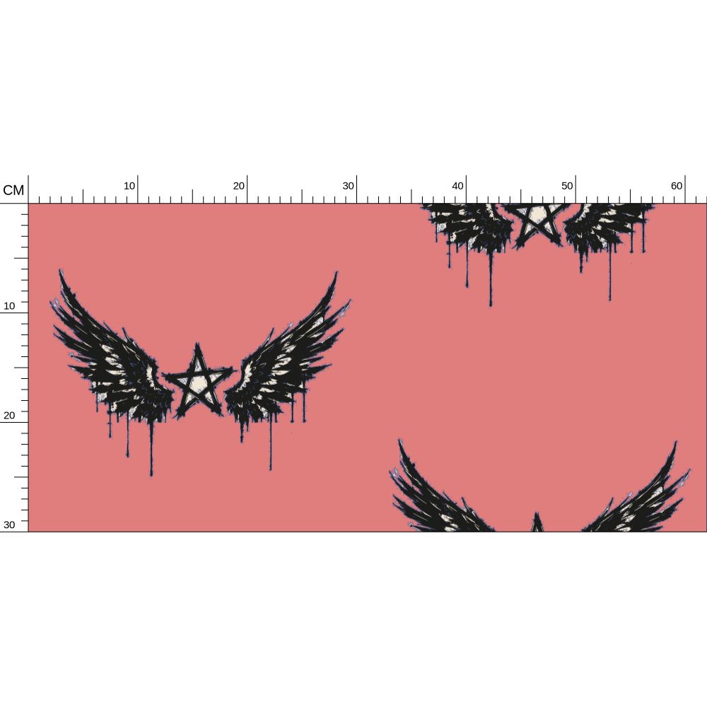 Rebel Riot - Star Wings - Wallpaper - Apricot