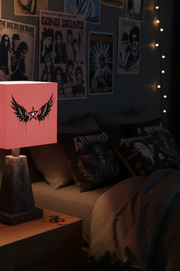 Rebel Riot - Star Wings - Square Lamp Shade - Apricot