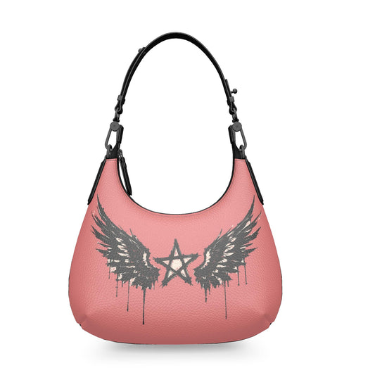 Rebel Riot - Star Wings - Leather Handbag - Apricot