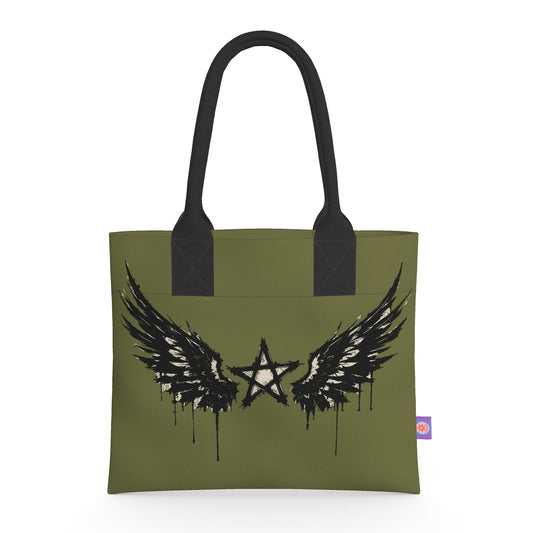 Rebel Riot - Star Wings - Neoprene Handbag - Army