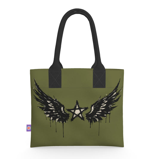 Rebel Riot - Star Wings - Neoprene Handbag - Army
