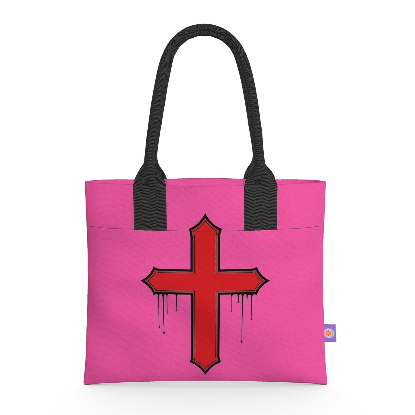 Rebel Riot - Cross - Neoprene Handbag - Carnation