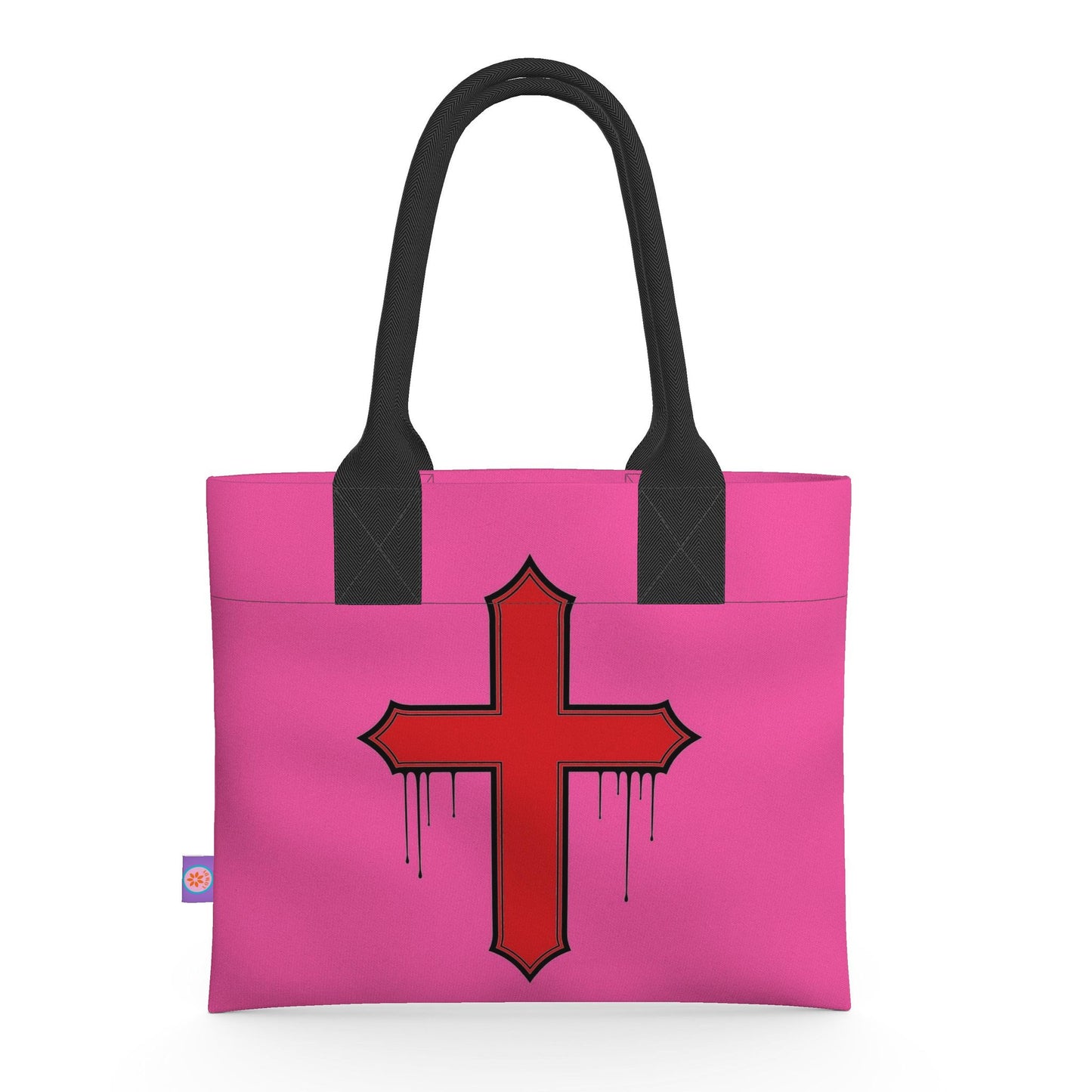 Rebel Riot - Cross - Neoprene Handbag - Carnation