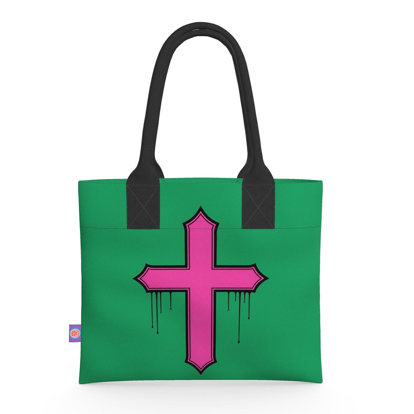 Rebel Riot - Cross - Neoprene Handbag - Emerald