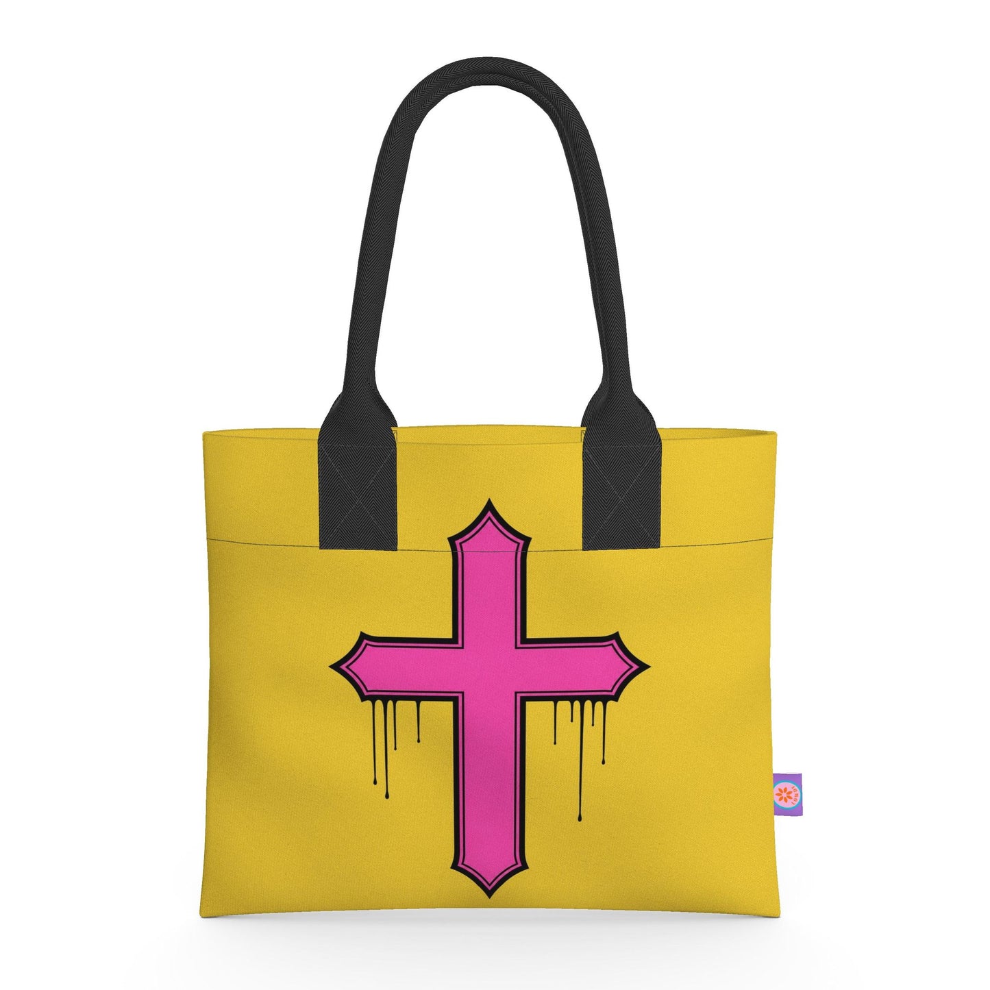 Rebel Riot - Cross - Neoprene Handbag - Mellow Yellow