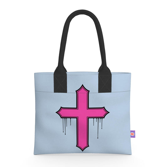 Rebel Riot - Gothica Cross - Neoprene Handbag - Frostbite