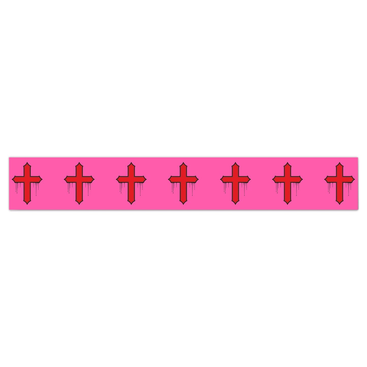 Rebel Riot - Cross - Wallpaper Border - Carnation