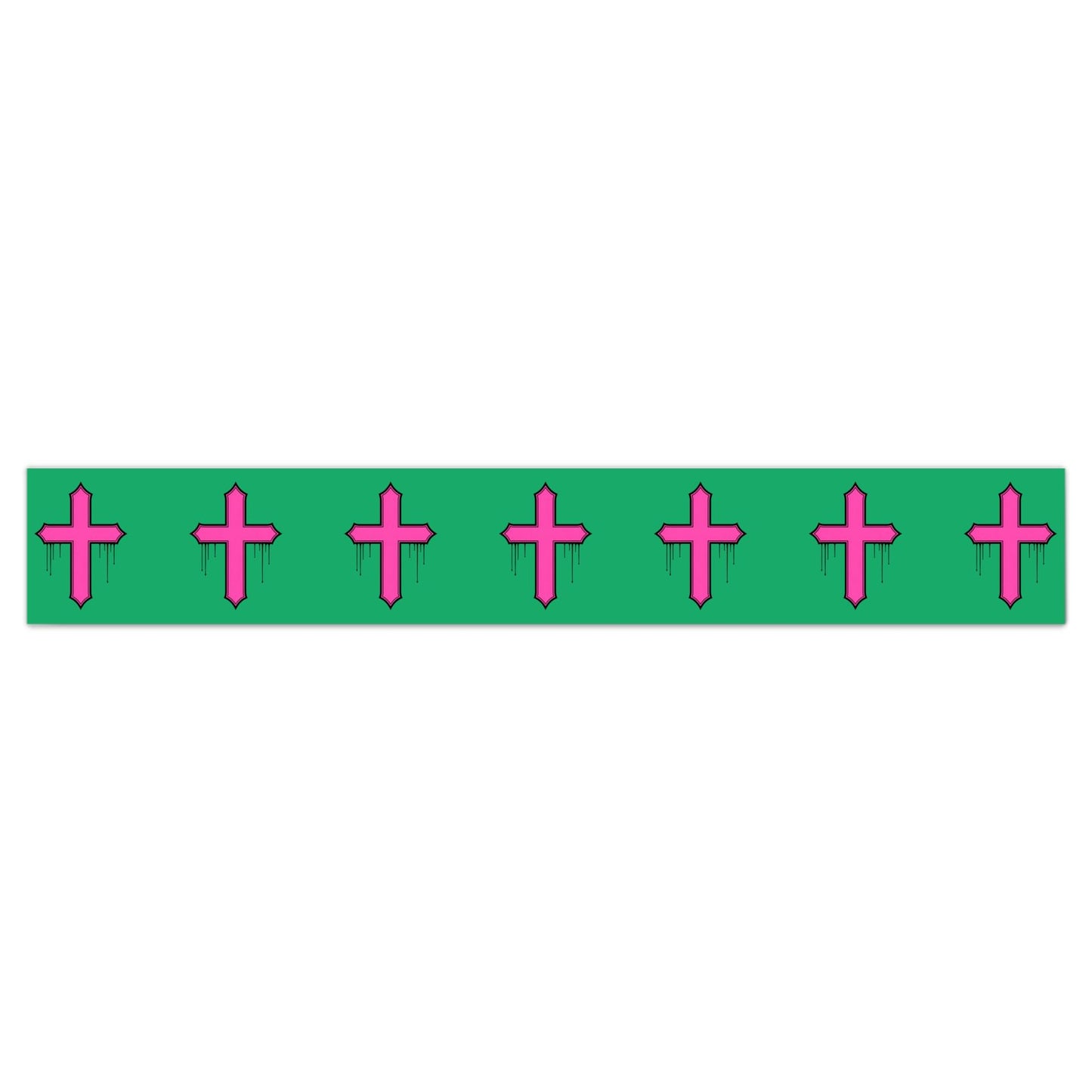 Rebel Riot - Cross - Wallpaper Border - Emerald