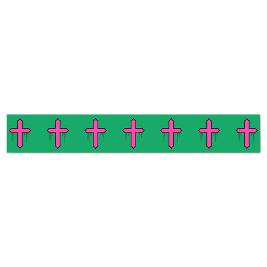 Rebel Riot - Cross - Wallpaper Border - Emerald