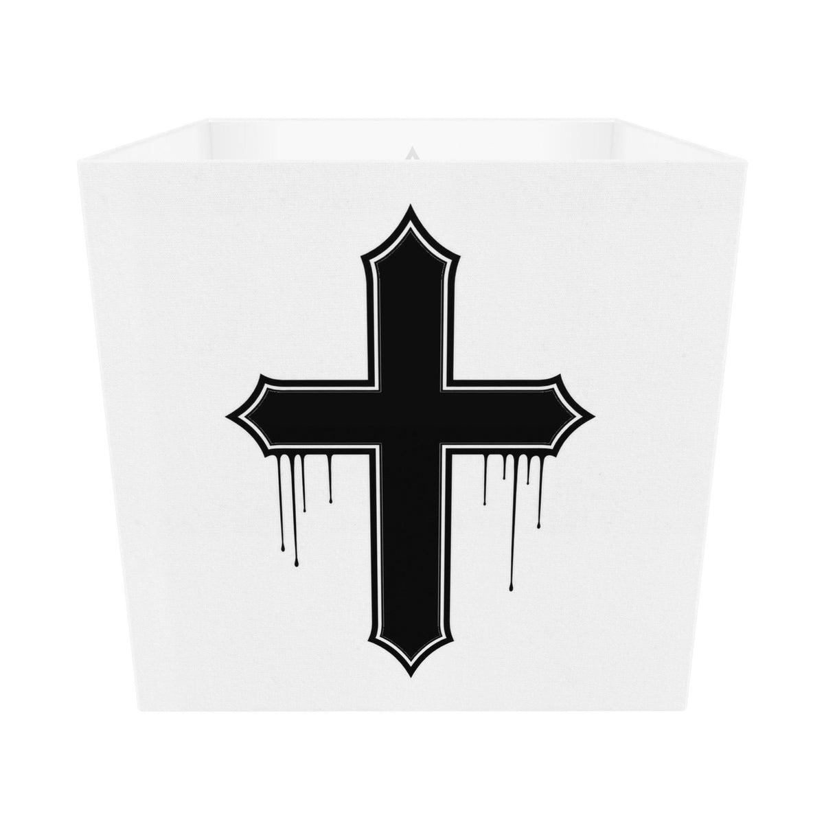 Rebel Riot - Gothica Cross Square Lampshade - Ghost