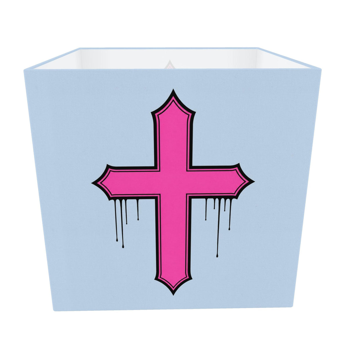 Rebel Riot - Gothica Cross Square Lampshade - Frostbite