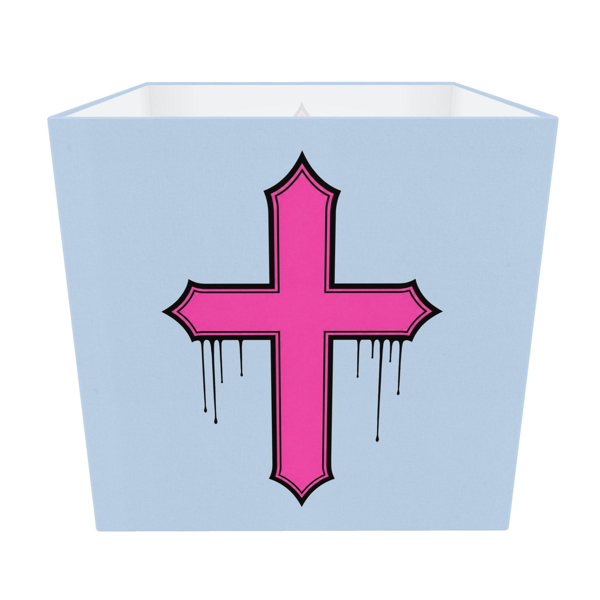 Rebel Riot - Gothica Cross Square Lampshade - Frostbite