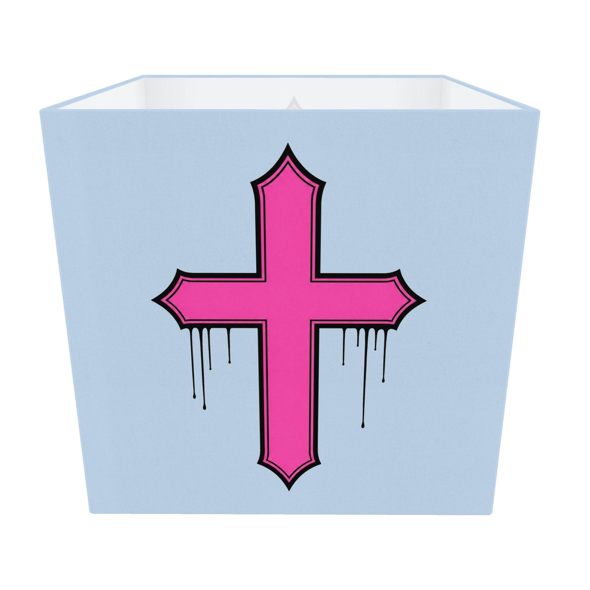 Rebel Riot - Gothica Cross Square Lampshade - Frostbite