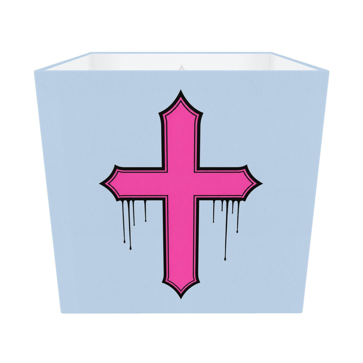 Rebel Riot - Gothica Cross Square Lampshade - Frostbite