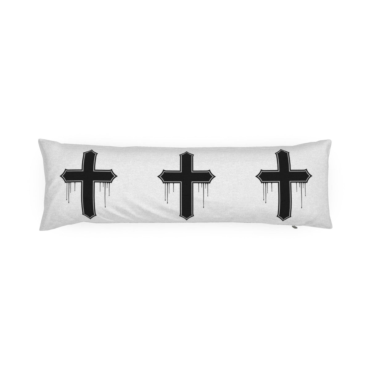 Rebel Riot - Gothica Cross - Bolster Cushion - Ghost