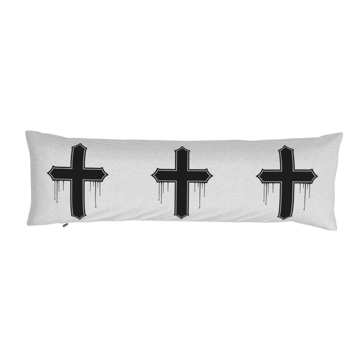 Rebel Riot - Gothica Cross - Bolster Cushion - Ghost