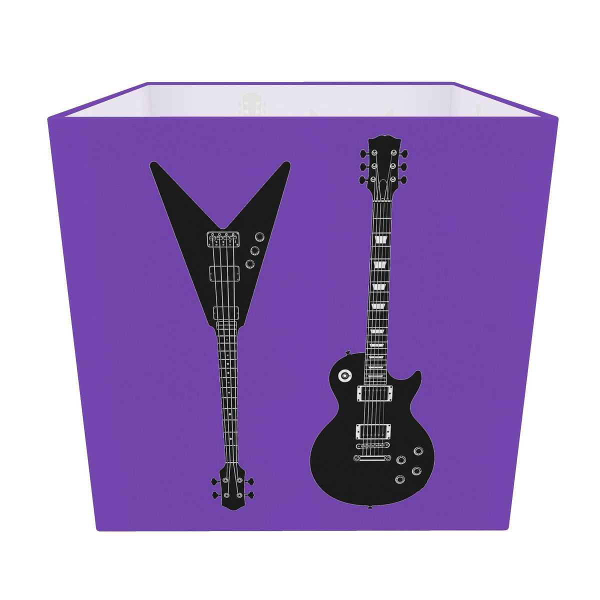 Rebel Riot - Electric Guitars Square Lampshade - Voltage