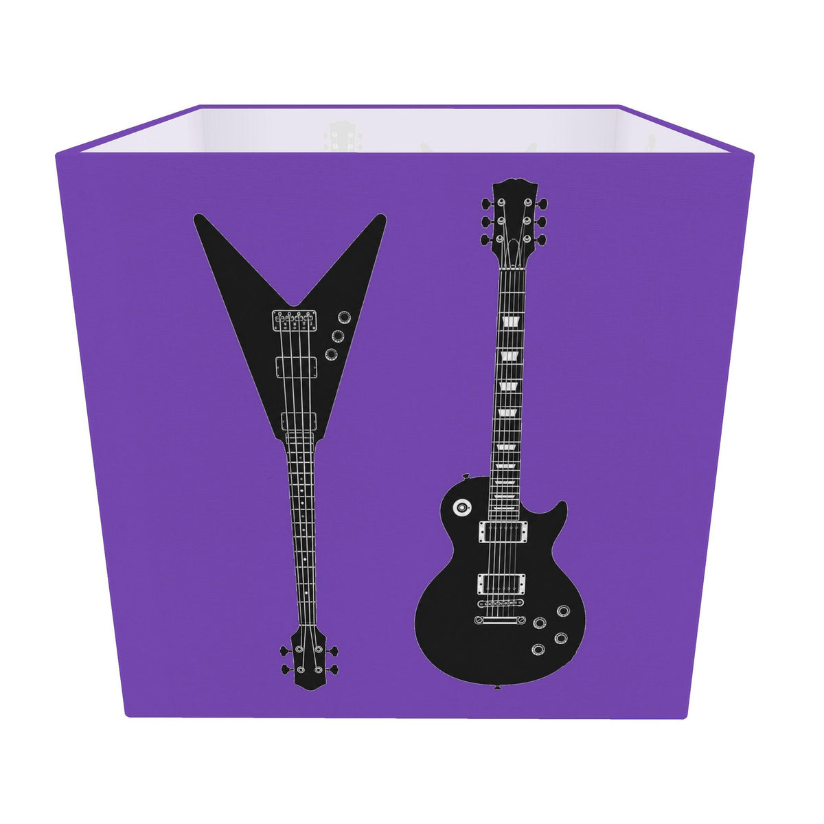 Rebel Riot - Electric Guitars Square Lampshade - Voltage