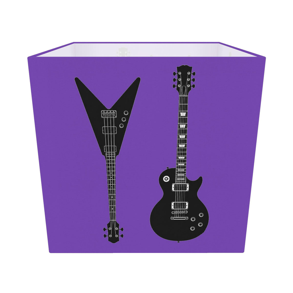 Rebel Riot - Electric Guitars Square Lampshade - Voltage
