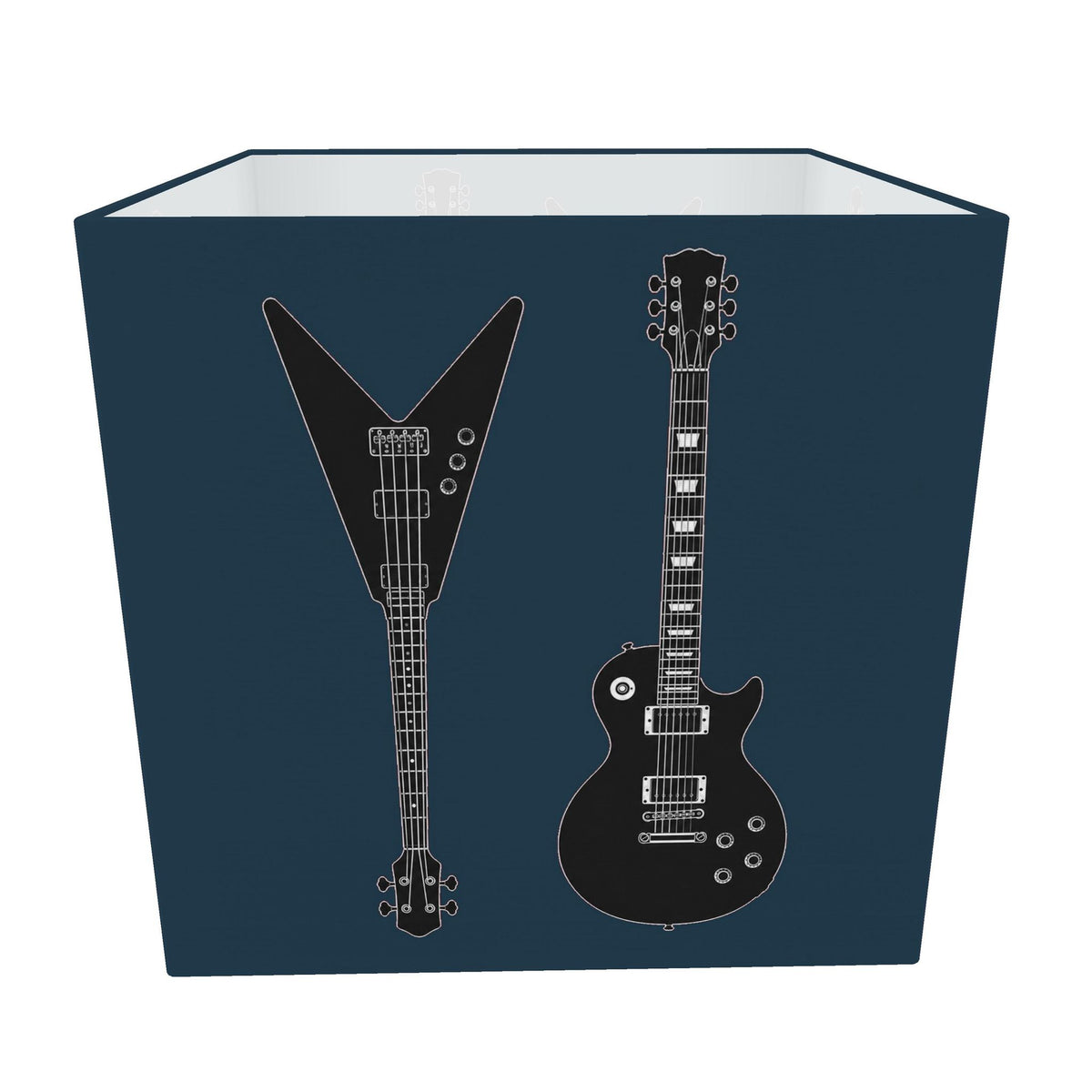 Rebel Riot - Electric Guitar Square Lampshade - Petrol