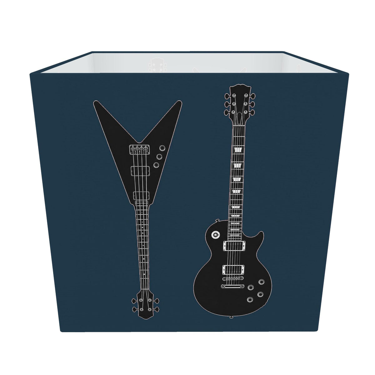 Rebel Riot - Electric Guitar Square Lampshade - Petrol