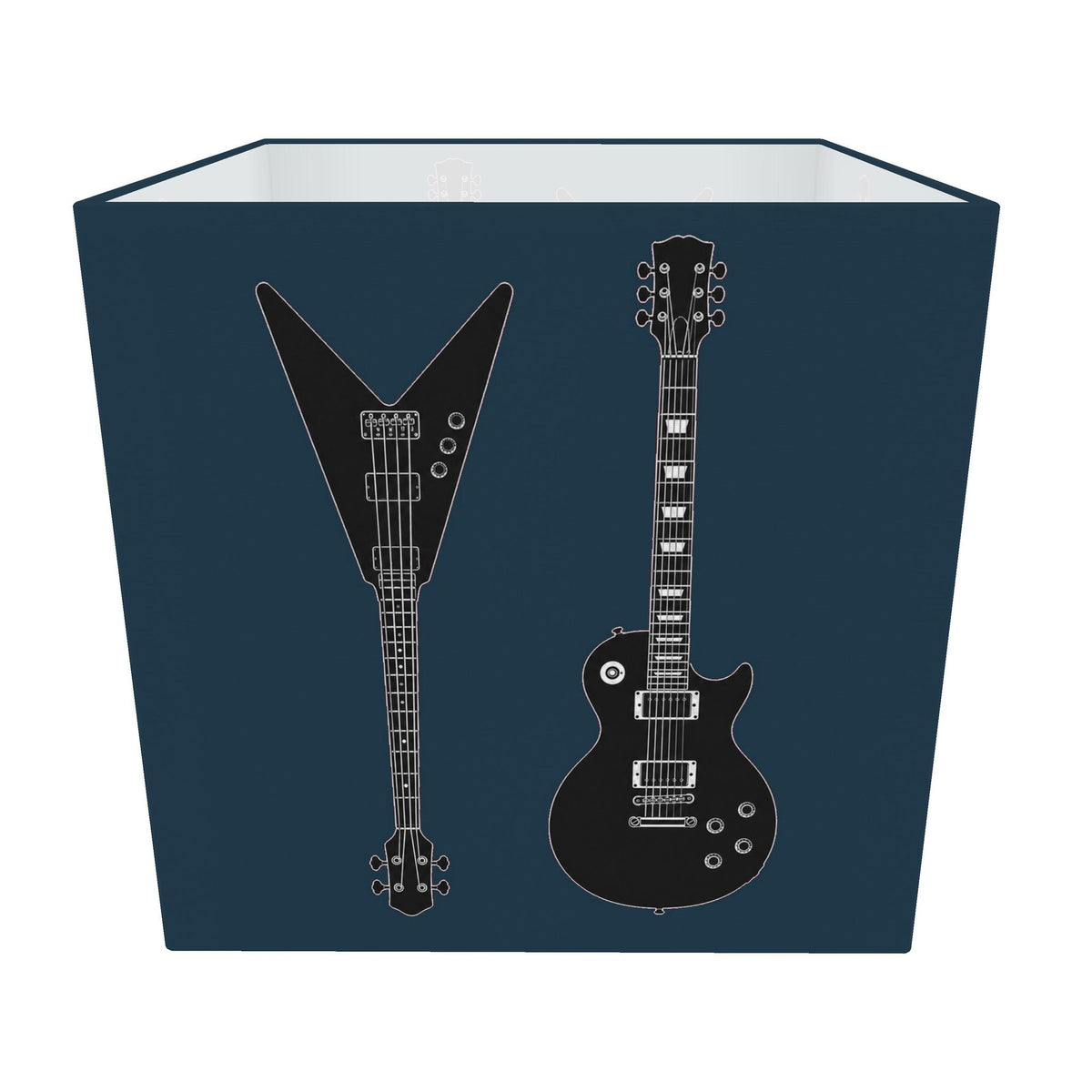 Rebel Riot - Electric Guitar Square Lampshade - Petrol