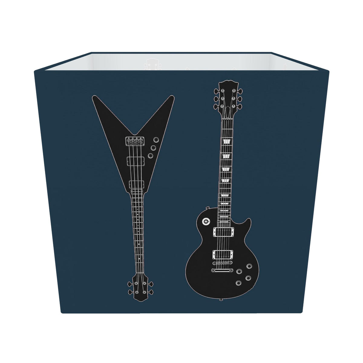 Rebel Riot - Electric Guitar Square Lampshade - Petrol