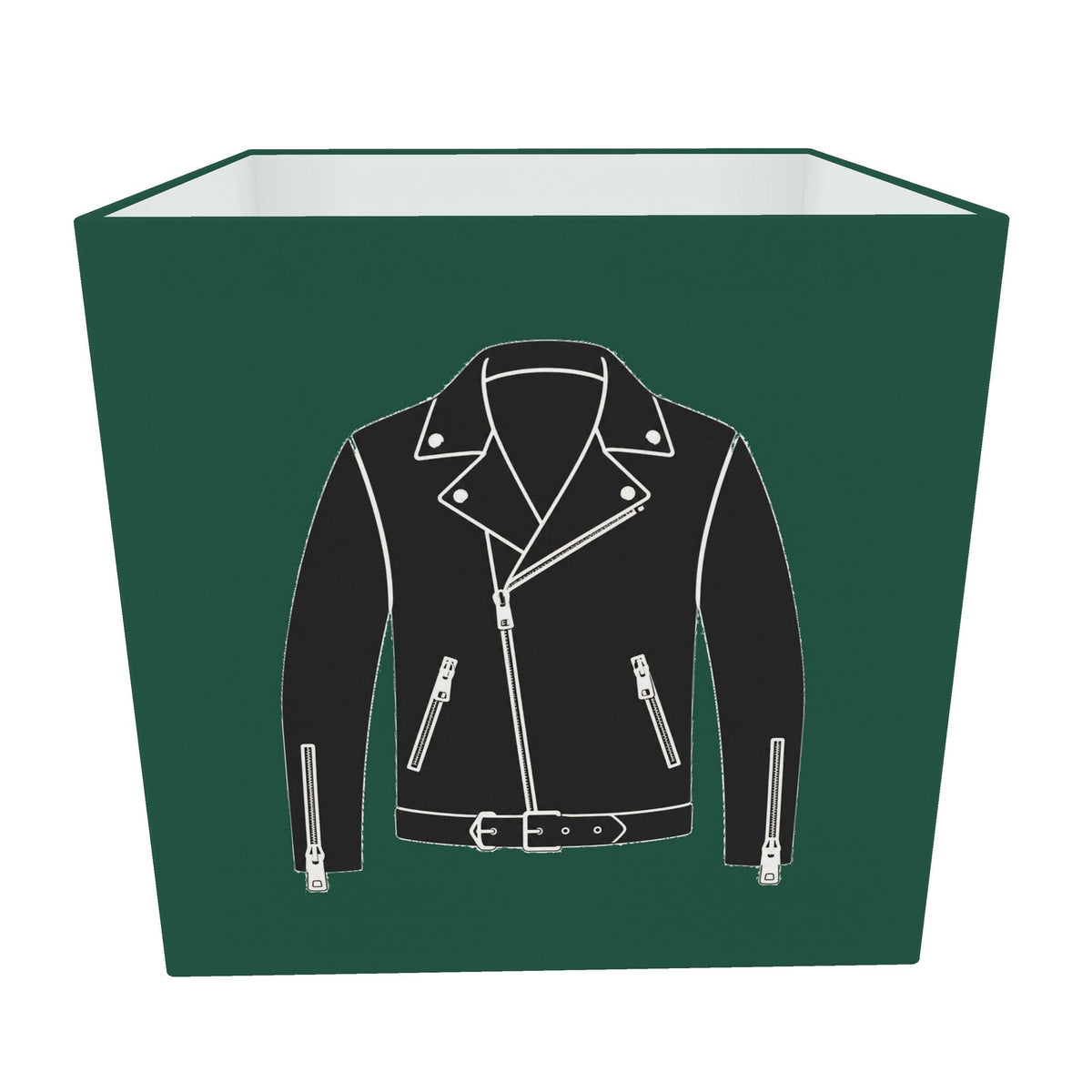 Rebel Riot - Leather Jacket Square Lampshade - Ivy