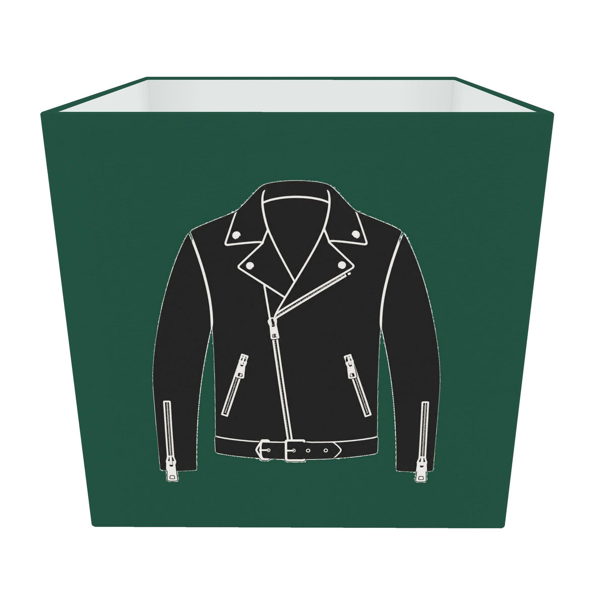Rebel Riot - Leather Jacket Square Lampshade - Ivy