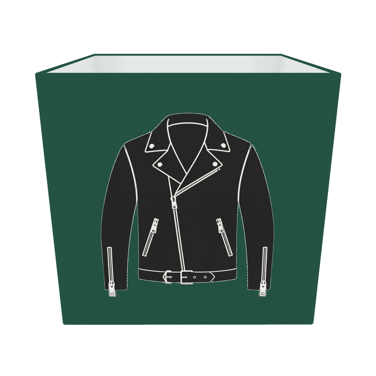 Rebel Riot - Leather Jacket Square Lampshade - Ivy