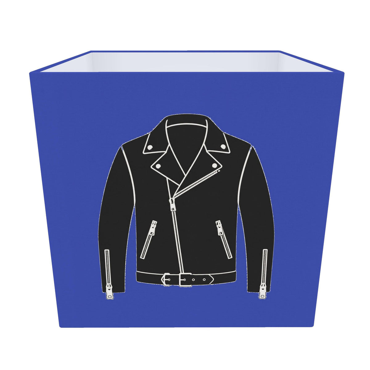 Rebel Riot - Leather Jacket Square Lampshade - Cobalt