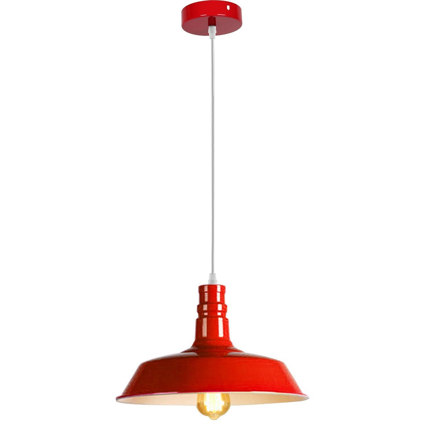 Red Retro Bedroom and Kitchen Pendant Light Shades