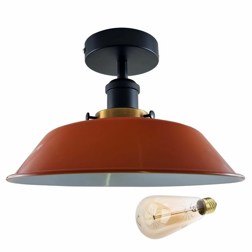 Modern Ceiling Light Fitting Flush Mount Light Metal Shade