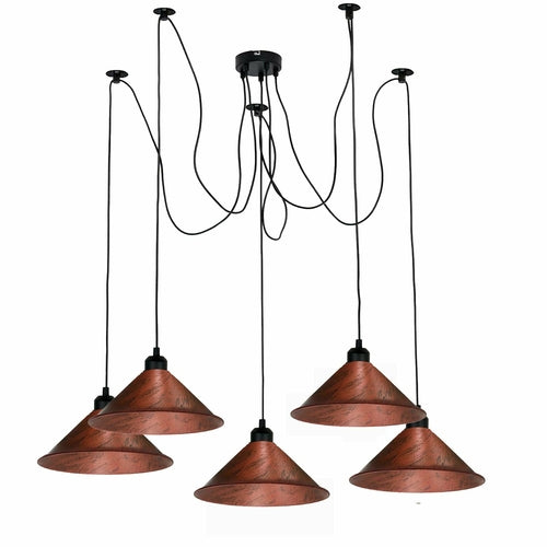 5 & 8 Light Industrial Spider Pendant