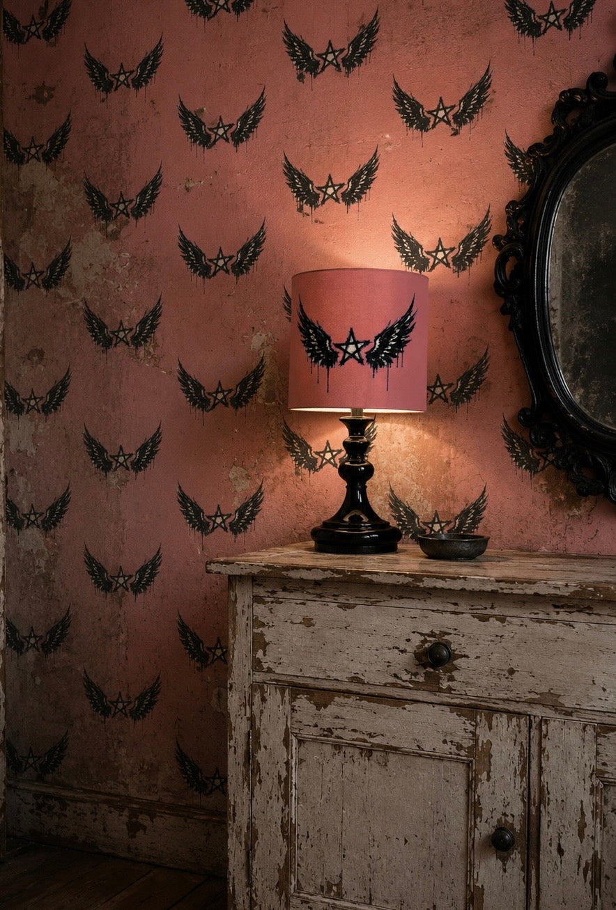 Rebel Riot - Star Wings - Wallpaper - Apricot