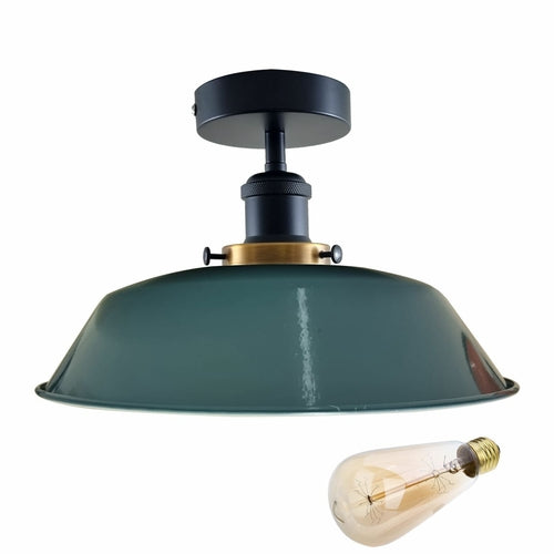 Modern Ceiling Light Fitting Flush Mount Light Metal Shade